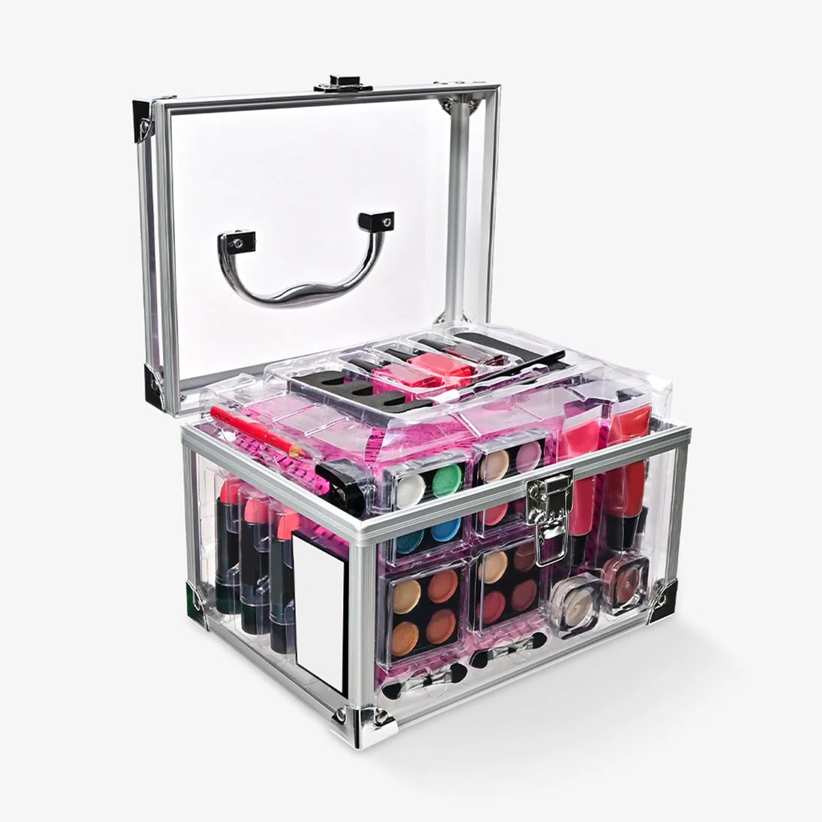 Teenager Make-up Set Schminkpalette Mit -Puder & Lidschatten | Lidschatten Rouge Pinsel Set Für Jugendliche Reise Theater Hochzeit Halloween Alltag