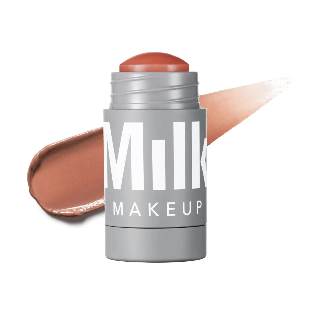 Milch Makeup Lippe + Wange, Rätsel (Rosenbeige) - 0,21 Flüssigunzen - Creme Rouge & Lippenfarbe - Baubar & mischbar - 1.000+ Wischbewegungen pro Stick - Nicht komedogen - Vegan, tierversuchsfrei