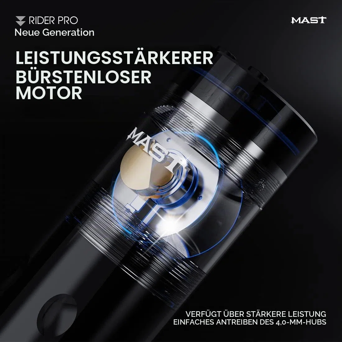 Mast Rider Pro Wireless Tattoo Maschine Pen Rotary tätowiermaschine Tattoo Gun 4.0mm Stroke Length Brushless Motor für Tätowierer