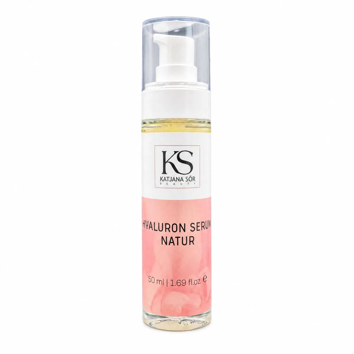 KS Beauty Hyaluronserum Natur – Feuchtigkeitsserum mit Hyaluronsäure, Aloe Vera, Retinol, Astaxanthin & Vitamin E (50 ml)