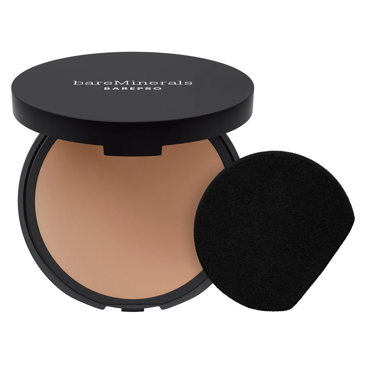 bareMinerals BAREPRO Skin-Perfecting Powder Foundation - Mattierende Kompaktpuder-Foundation mit voller Deckkraft, pflanzlichem Squalan, talkfrei, ölkontrollierend, vegan