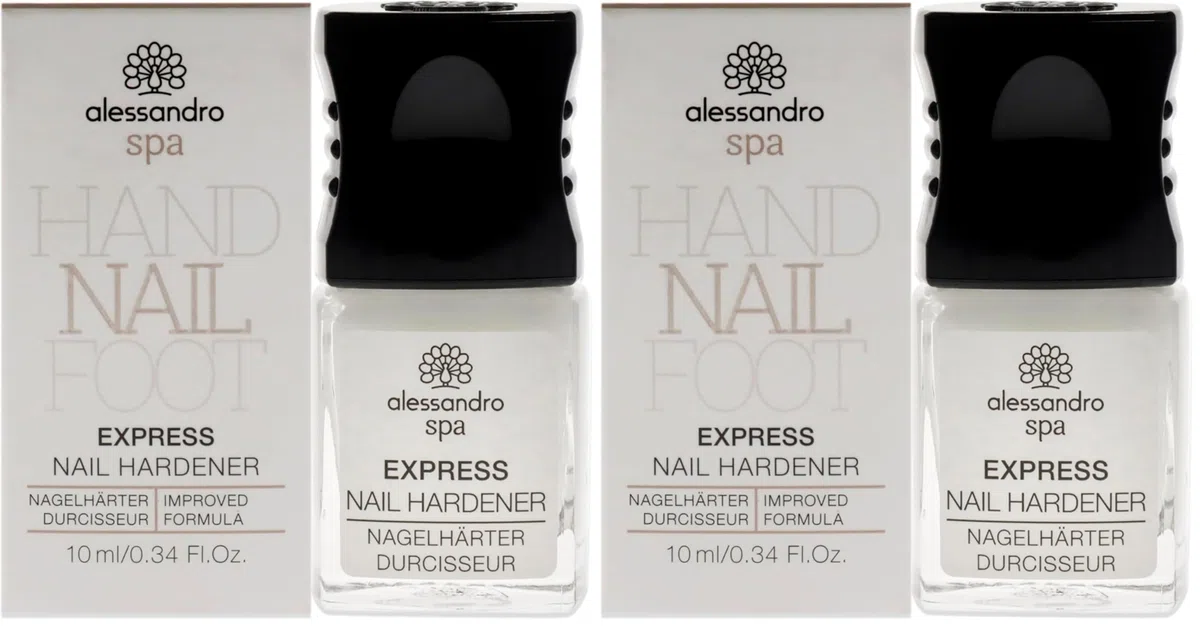 Alessandro Spa Express Nail Hardener zu Festigt brüchige Nägel, 10 ml (Packung mit 2)