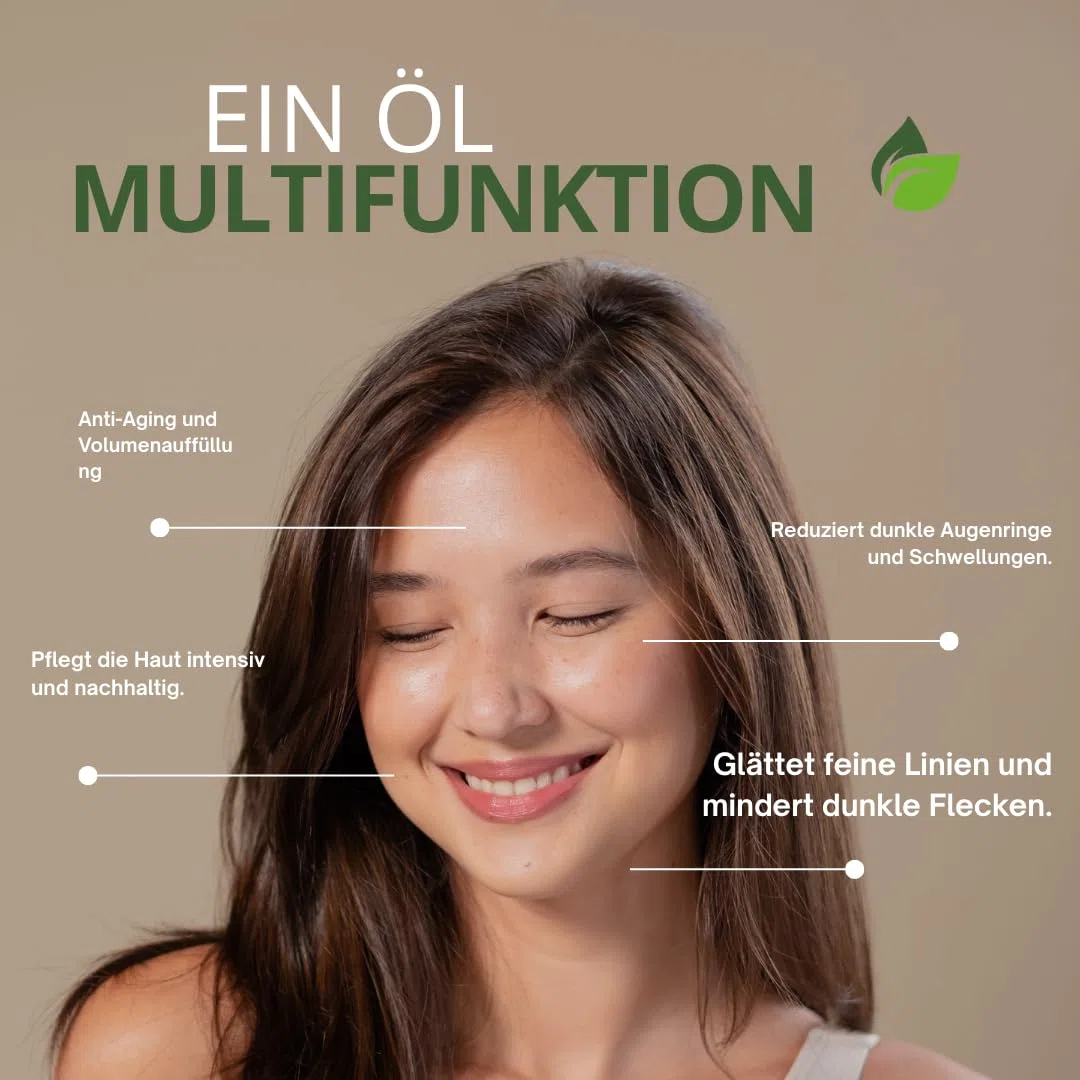 Bio Kaktusfeigenkernöl, 50 ml – Pipette – Glasflasche – 100% rein, natürlich, kaltgepresst – Bio-Kaktusfeigenöl, Anti-Aging und Anti-Augenringe