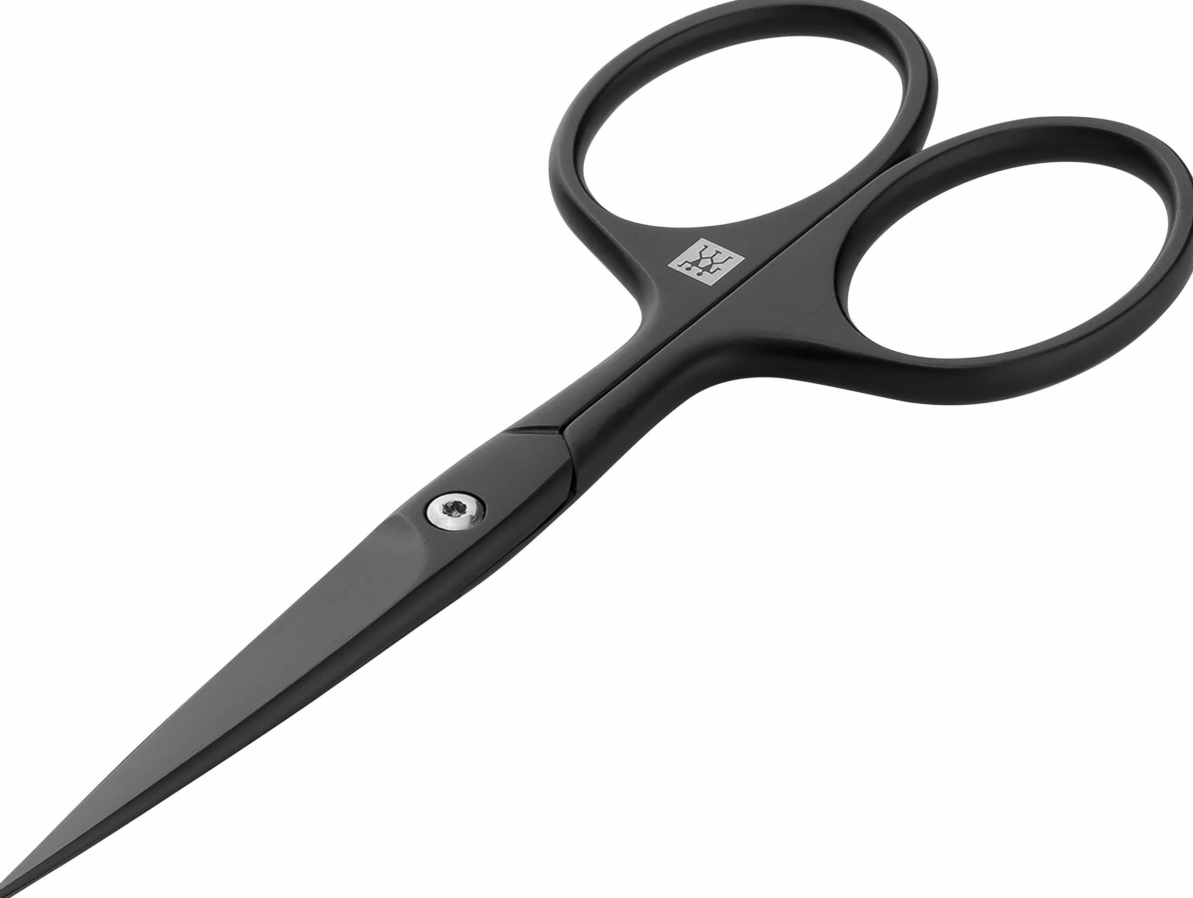 ZWILLING Bartschere (Mit erweiterter Griffbreite, kratzbeständig, gerade Schneide und feine Spitze), Premium, Schwarz, 115 mm