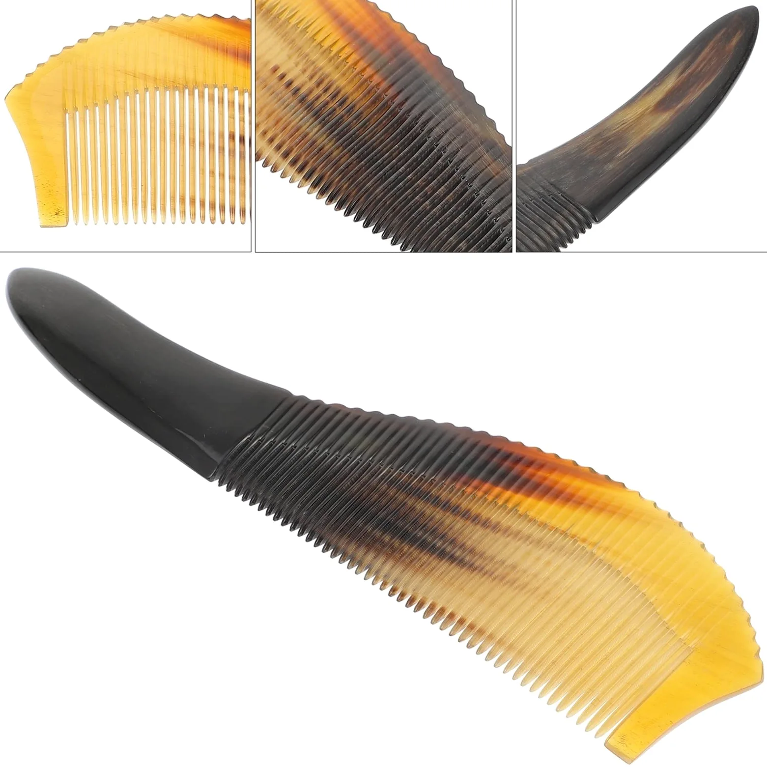 MRKU Kamm Haarpflege Haarkämme Hornkamm Bartkamm Exquisite und Harte handgefertigte Haarbürste Geeignet für Männer und Frauen Haushalts-Haarstyling-Tools Haarbürste