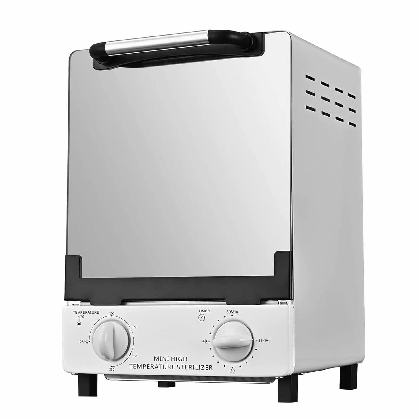 C12 Heißluft-Sterilisator, Double Shelf Dry Heat Sterilisator, 250 Grad Infrarot-Autoklav Autoklav mit Timer-Steuerung für Dental, Tattoo, Pediküre Studios, Friseur Studios Nagelstudios