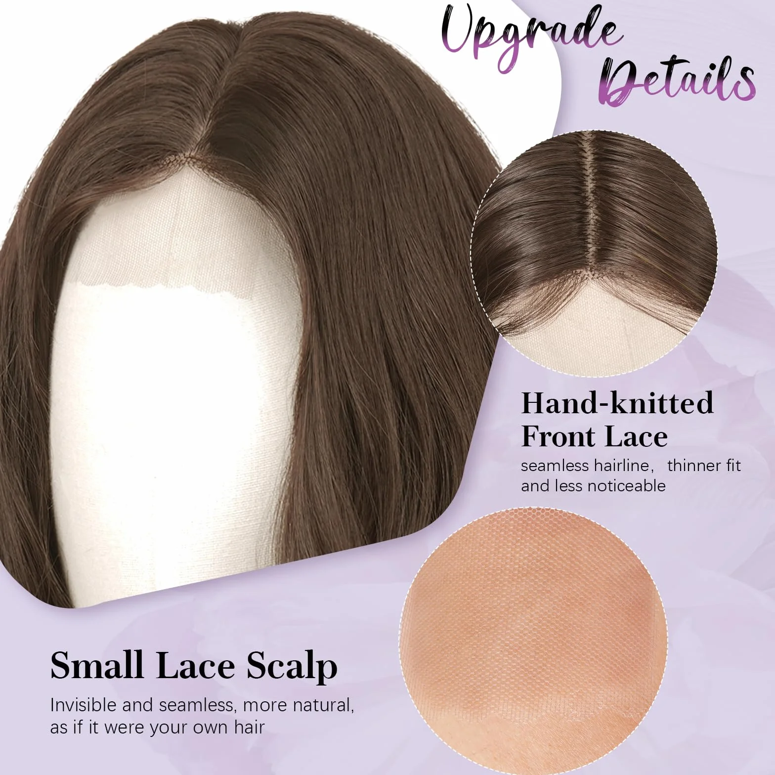 Sofeiyan Gewellte Wellig Perücke 70 cm Natürliches Schwarz Mittelscheitel Damen Hitzebeständige Synthetische Lockige Frauen Wigs