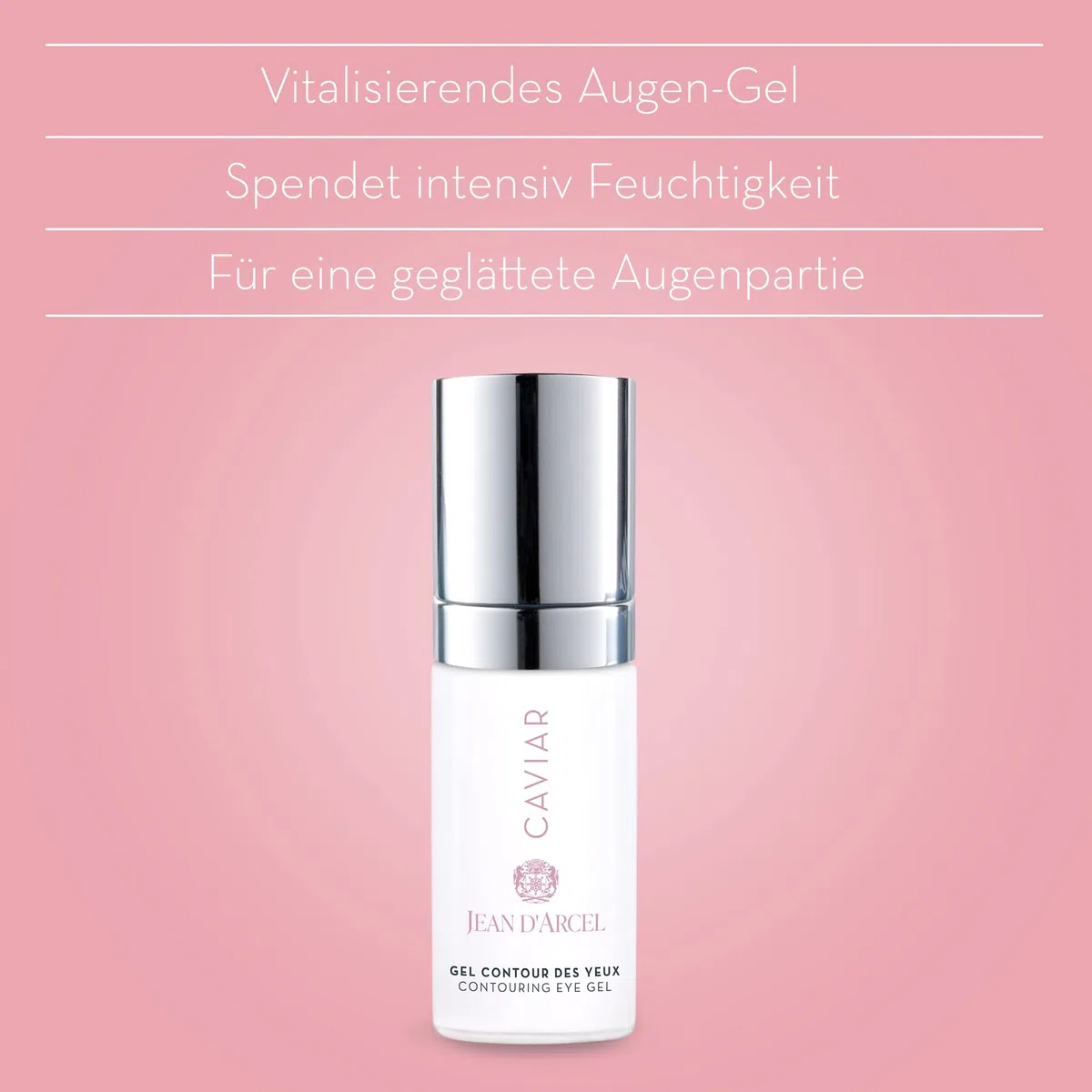 JEAN D'ARCEL - CAVIAR gel contour des yeux - Reichhaltige Augenpflege - Spendet intensive Feuchtigkeit - 30ml