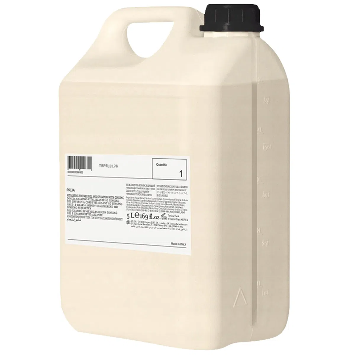 PRIJA Feuchtigkeitsspendende Hand- und Körpercreme mit Vitamin E, 5l