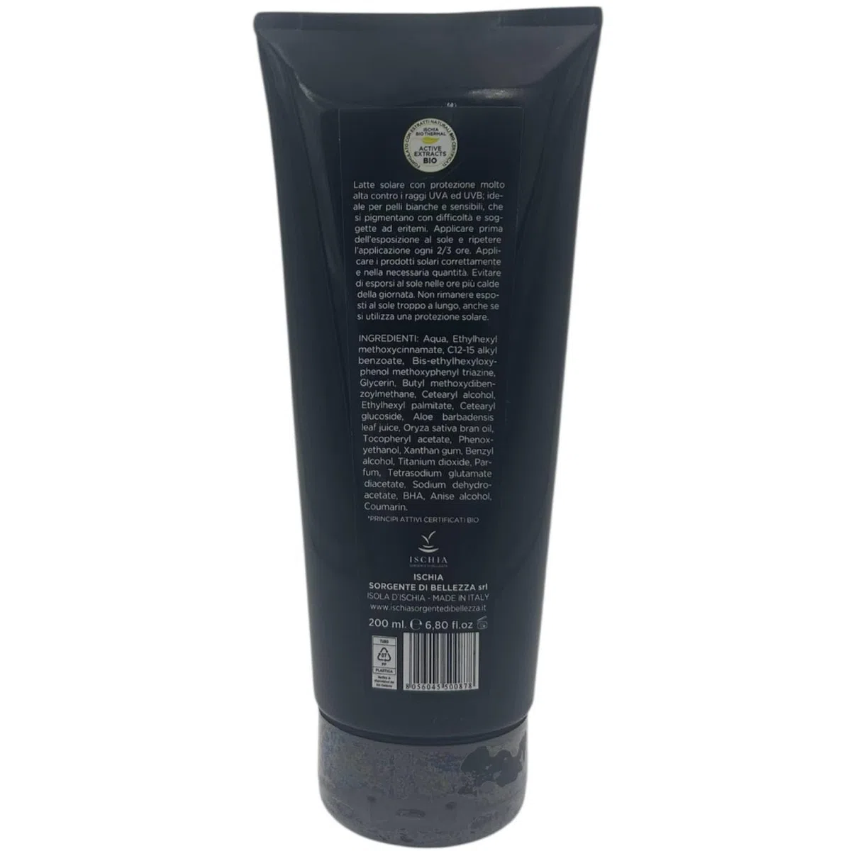 Ischia Sorgente di Bellezza After sun, feuchtigkeitsspendend und beruhigend für Körper und Gesicht, Thermal-Sun, mit Thermalwasser und Aloe Bio-Gel, 200 ml (Aftersun + Sonnenmilch LSF 50)