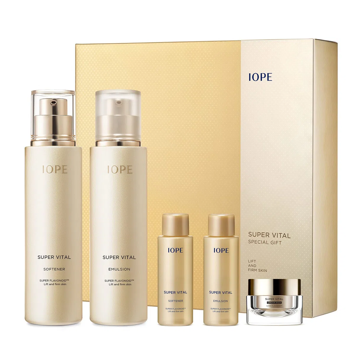 Korean Cosmetics Amore Pacific IOPE Super Vital Extra Feuchtmittel, 2-teiliges Set