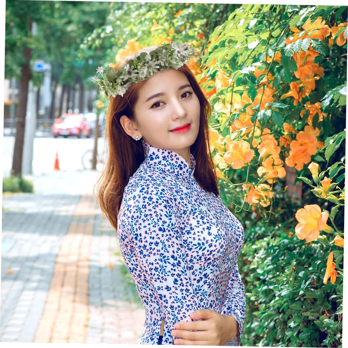 FRCOLOR 3stücke Frisch Und Elegant Blumiger Stirnband-kranz Für Frauen Handgefertigte Haaraccessoires Für Hochzeiten Partys Und Fotoshootings Farbton Leicht Bequem