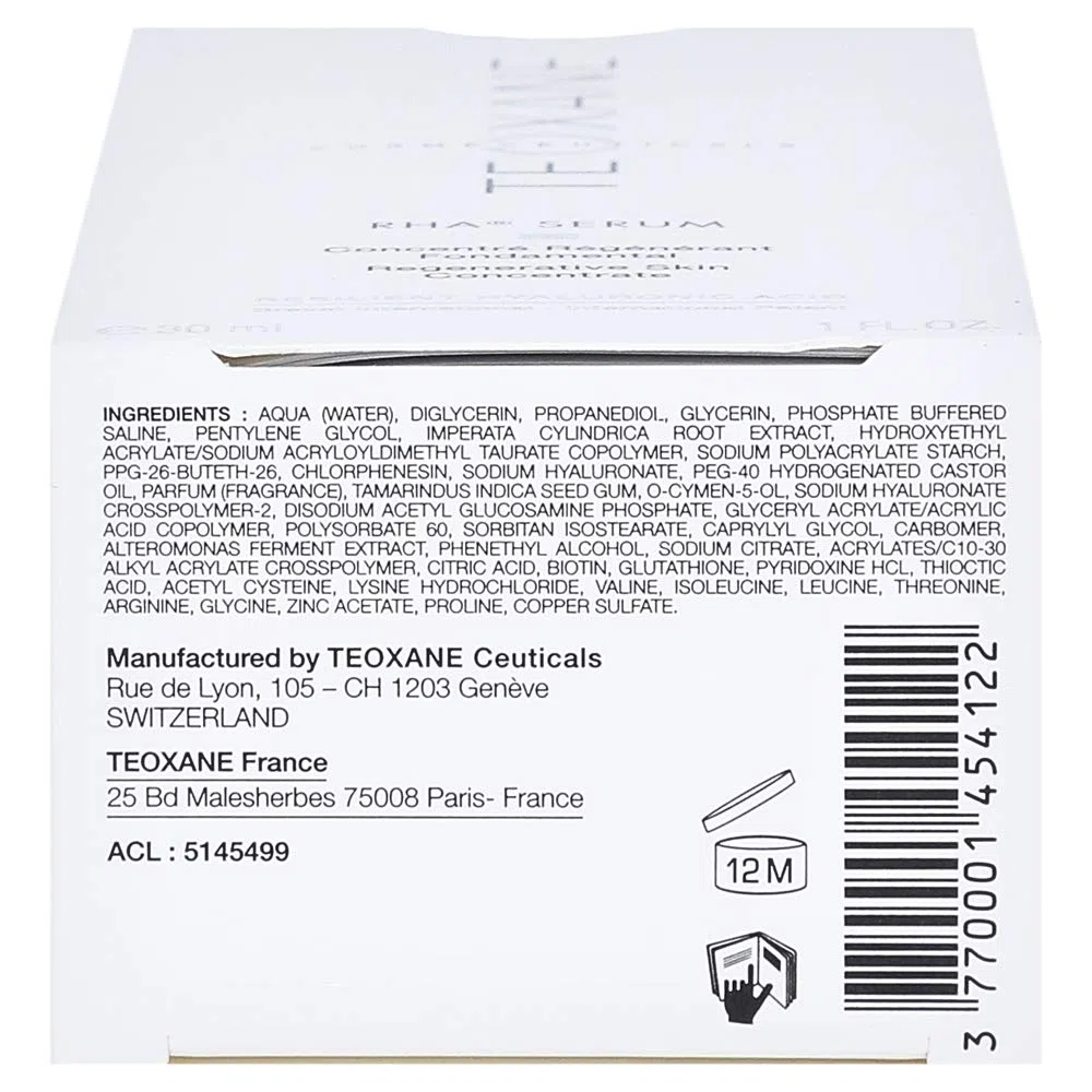 TEOXANE RHA Serum, Anti-Aging Feuchtigkeitspflege mit Hyaluron, 30ml