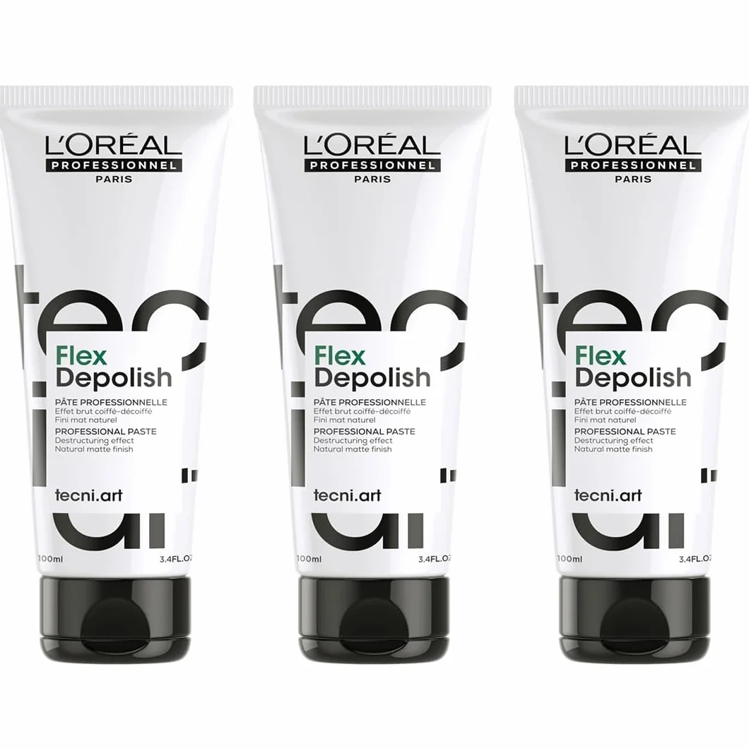 L'Oréal Professionnel - Trio Tecni Art Depolish Zerstörungspaste, Stärke 4-3 x 100 ml