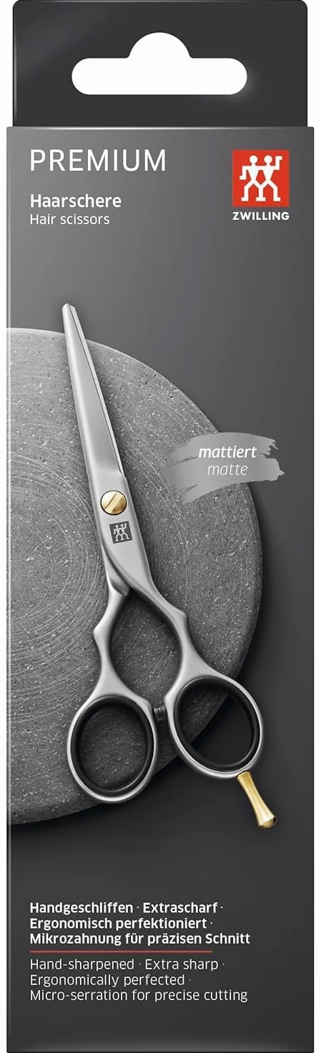 ZWILLING Friseurschere Edelstahl 140 mm Silber