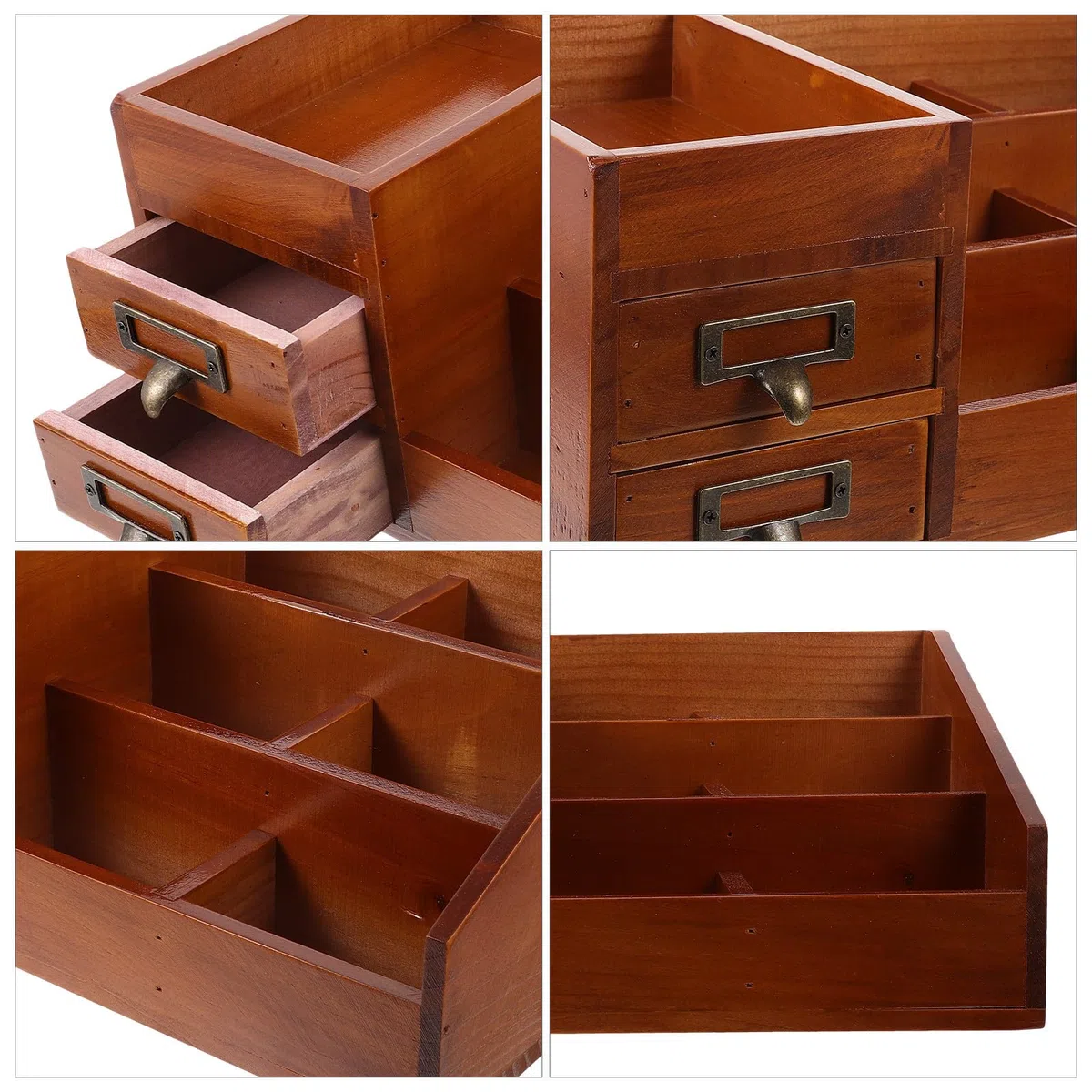 Schreibtisch Organizer mit Schubladen Aufbewahrungsfach für Kosmetik und Kleinigkeiten Dekorativer Lagerbehälter für Zuhause und Bastelbedarf
