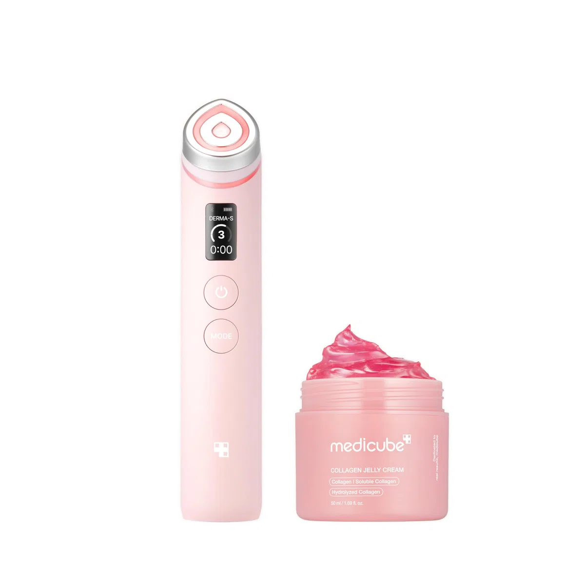 medicube Age-R Booster Pro Pink All-in-One Gerät & Collagen Jelly Cream Korean Skincare