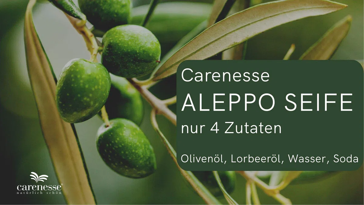 Carenesse Aleppo Seifen Paket Premium Quality 5 Stück 45% Olivenöl 55% Lorbeeröl original Olivenölseife Haarseife vegan handgemacht Naturseife Seife ca. 900-950 Gramm je Paket