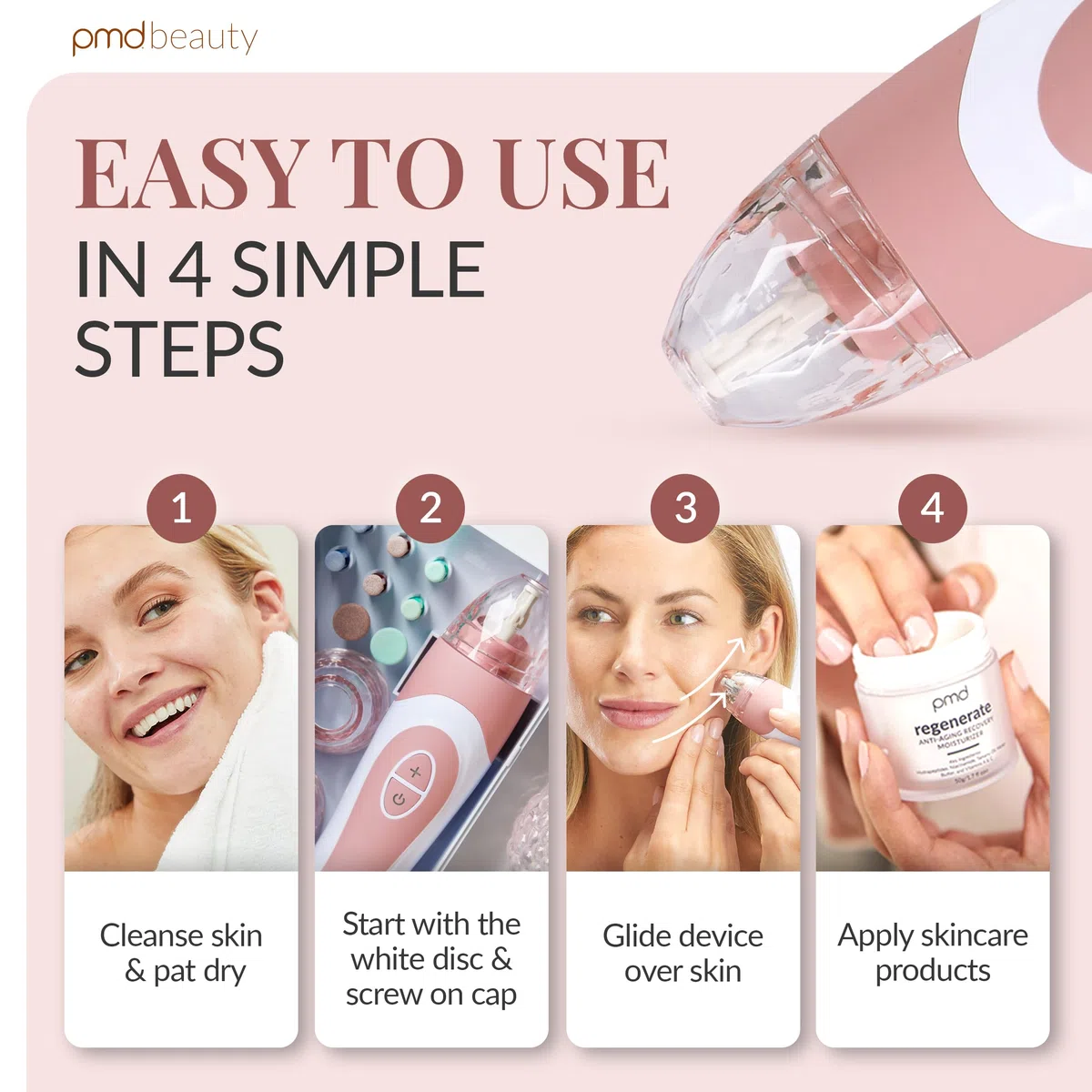 PMD Beauty Personal Microderm Elite Pro – At-Home Mikrodermabrasion Maschine mit Kit für Gesicht und Körper