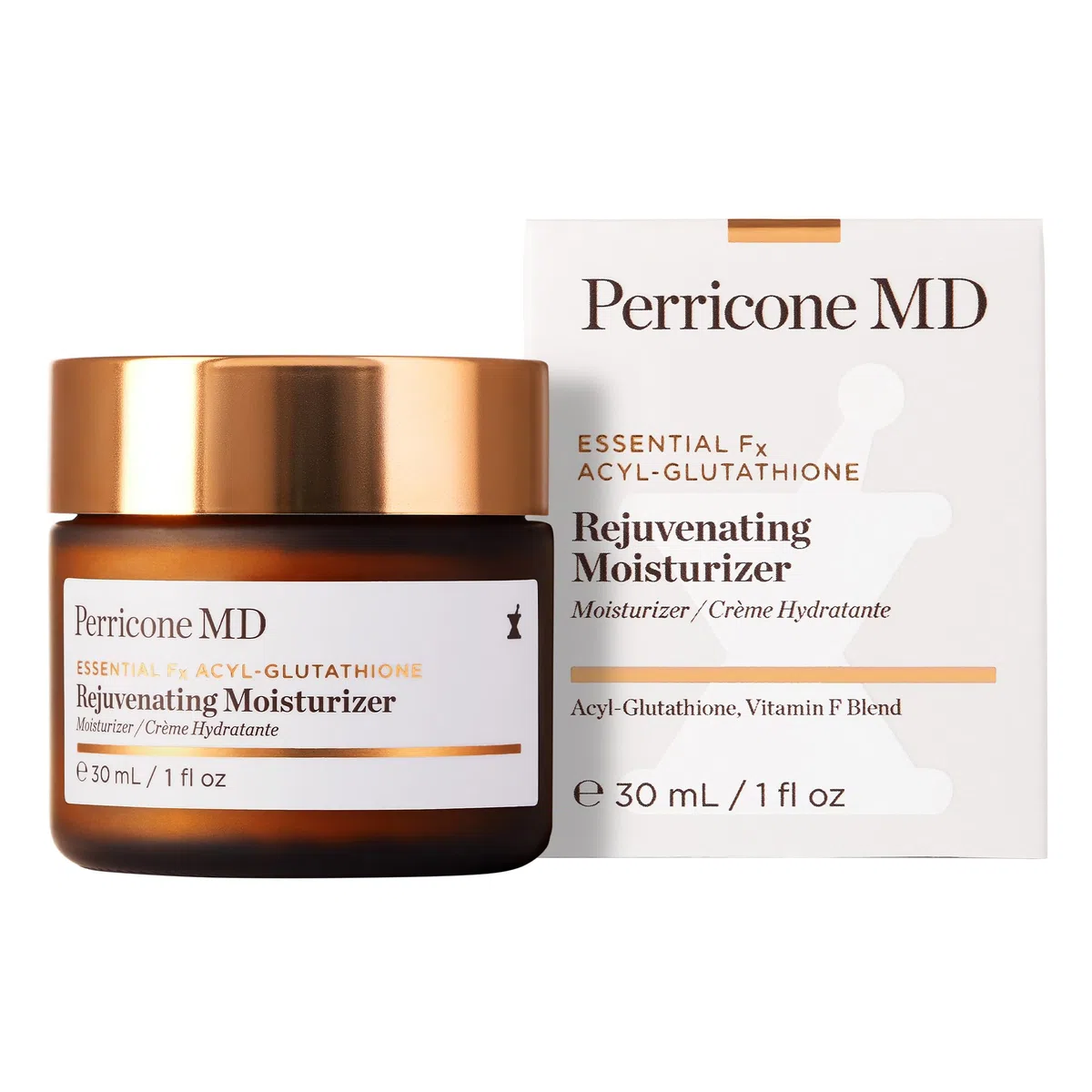 Perricone MD Essential Fx Acyl-Glutathione Rejuvenating Moisturiser 30ml – Hydrating, Fast-Absorbing Skin Firming Cream with Vitamin F Blend – Reduces Deep Wrinkles, Strengthens Moisture Barrier | Nourishing skincare with acyl-glutathione to help smooth t