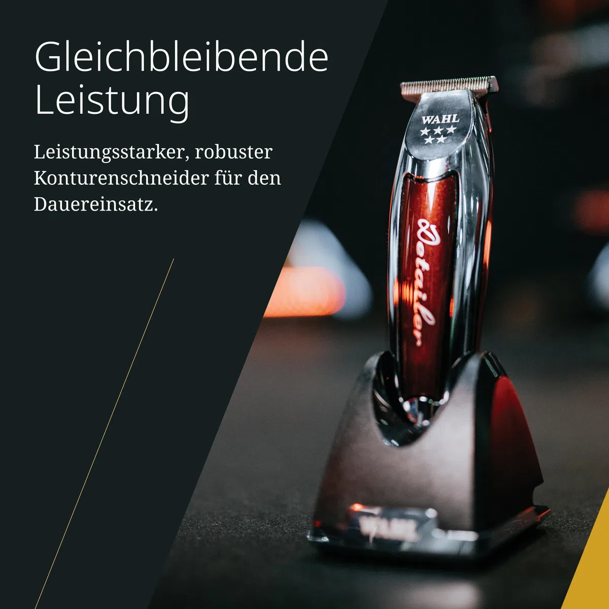 Wahl Cordless Detailer LI Hair Trimmer - Leistungsstarker Trimmer mit extra breiter T-Klinge für Kantenbearbeitung und Detailarbeiten