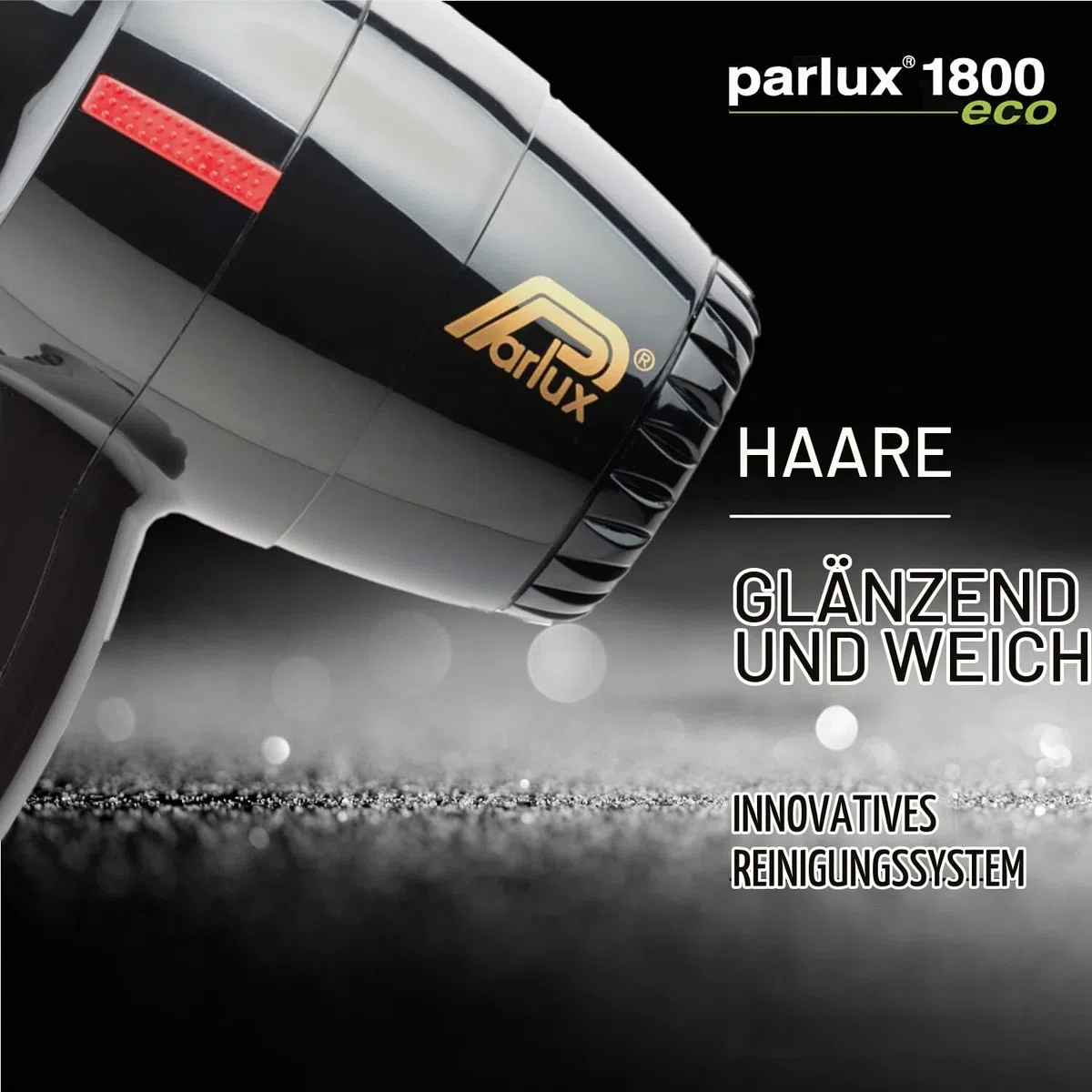 Parlux Profi-Haartrockner 1800, schwarz