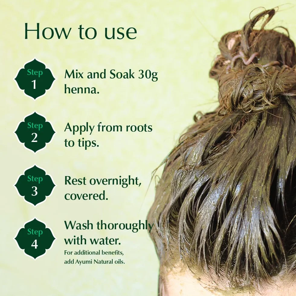 Ayumi, Herbal Henna mit 9 Himalayan-Kräutern, Conditioning Treatment, 3 x 150 g
