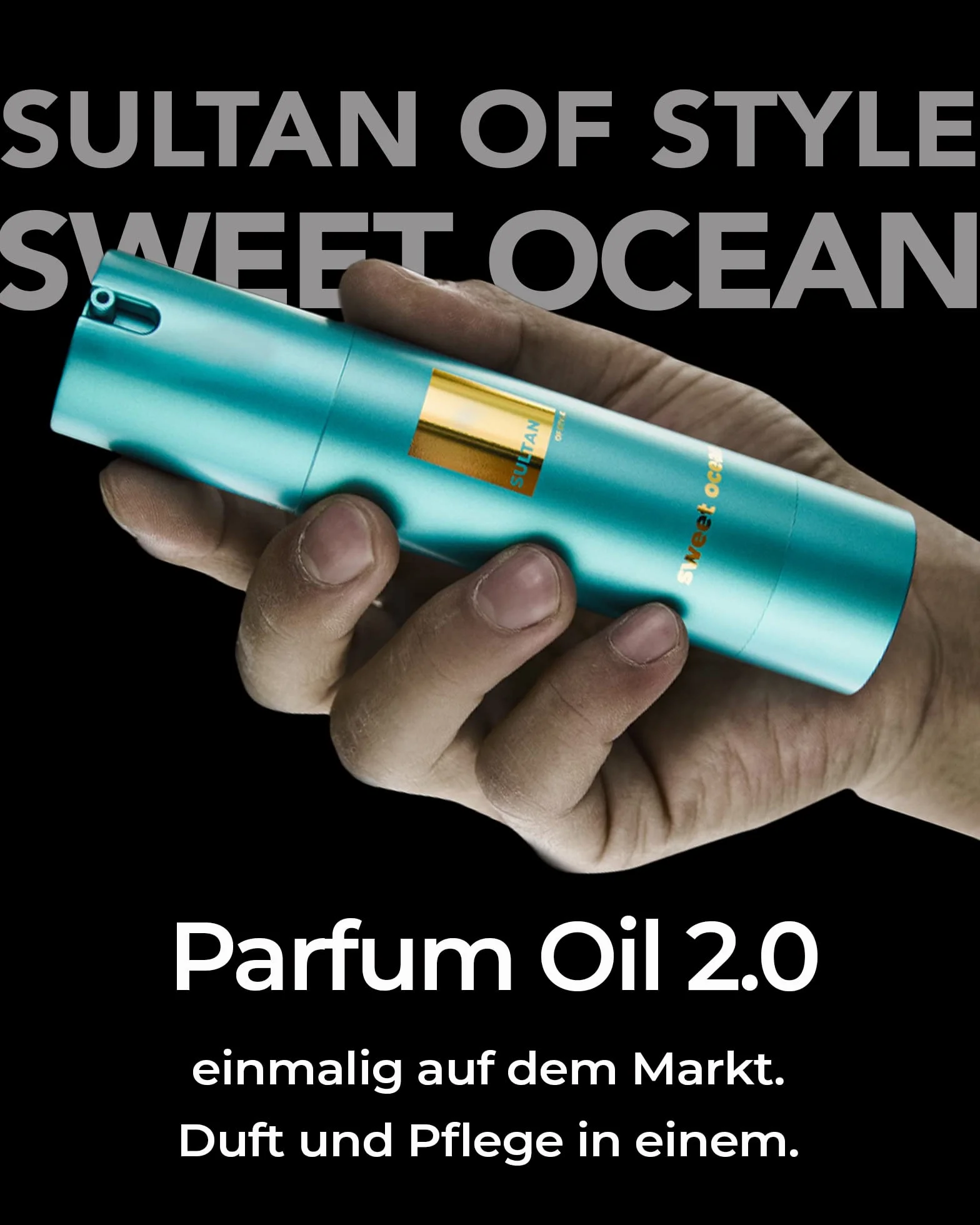 Sultan of Style Sweet Ocean Parfum Oil Herren Frischer Süßlicher Duft 100% Alkoholfrei Pflegende Ätherische Öle