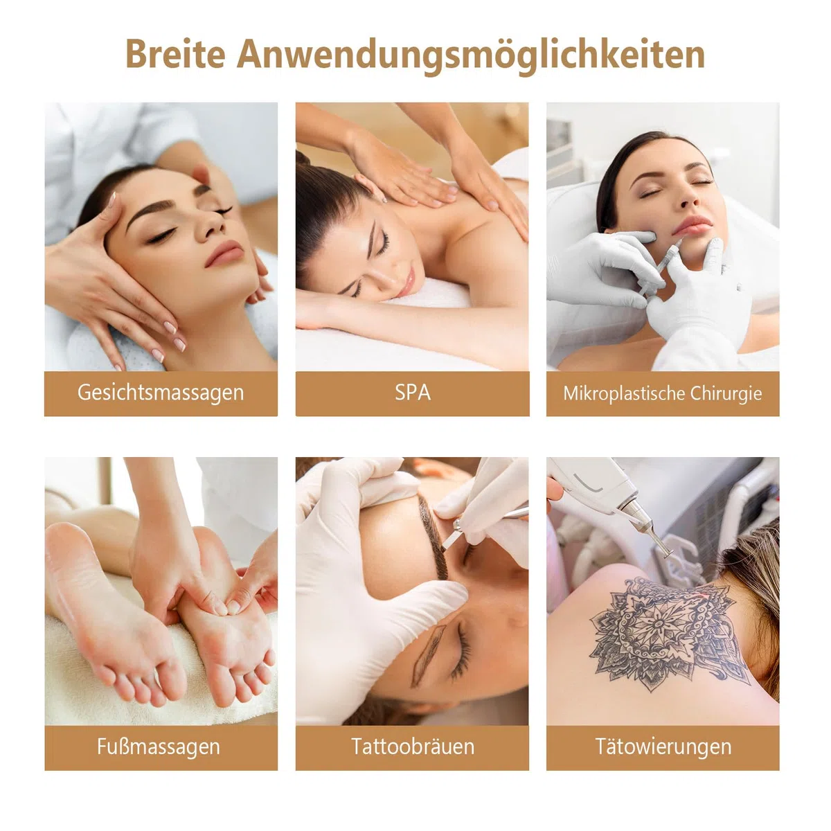 Bonnlo Massageliege verstellbar Kosmetikliege Tattooliege Massage Tattoo Stuhl Kosmetiker Bett Mehrzweck Gesichtsbett Stuhl Weiß