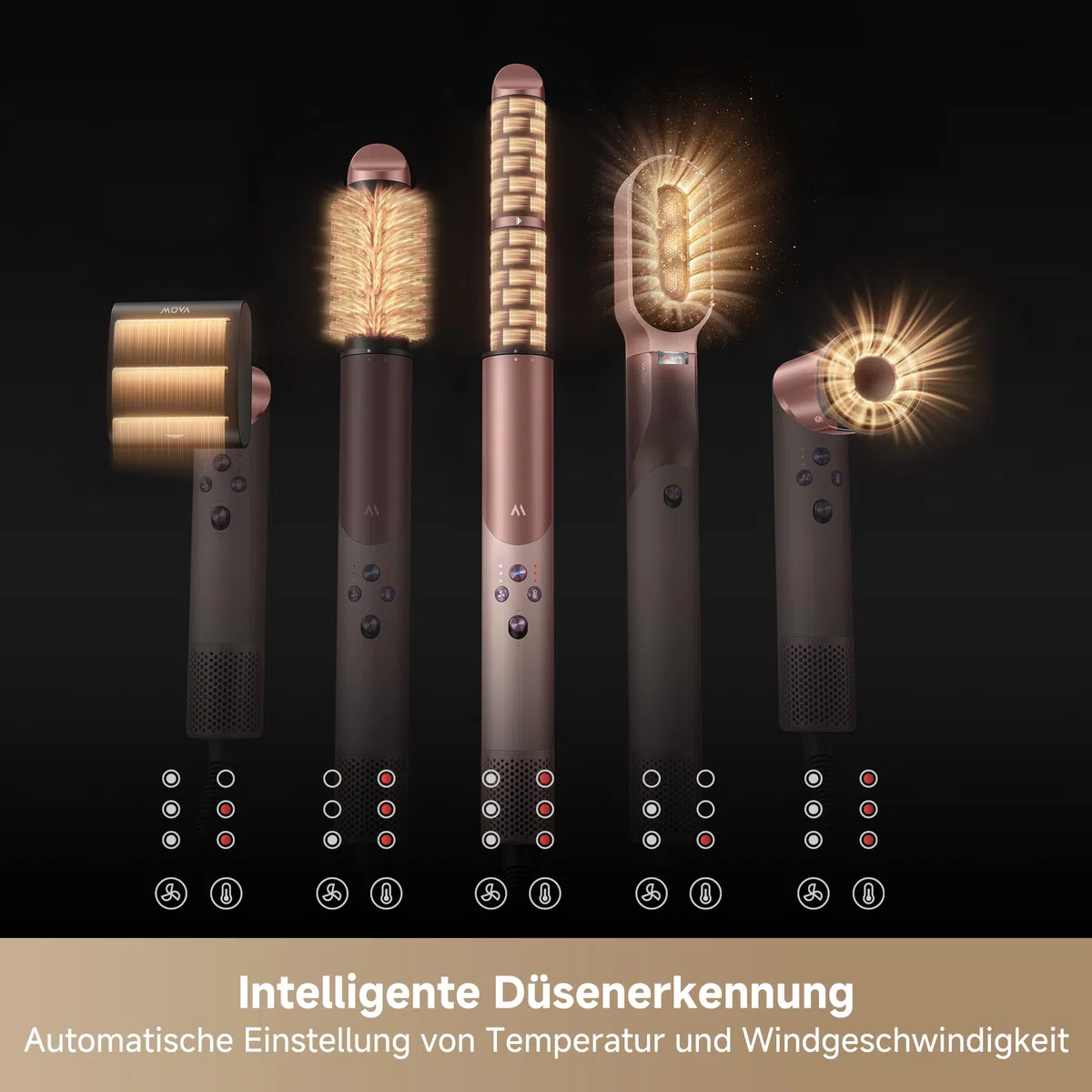 MOVA Master 10 Multi-Styler 7-in-1 Haartrockner & Styler Locken Glätten Volumen Schnelltrocknen Geschenkset
