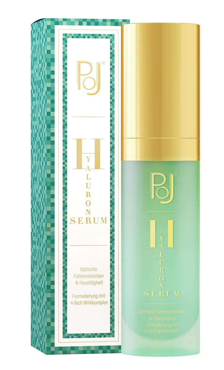 PoJ Hyaluron Serum -Faltenreduktion und Feuchtigkeit - Formulierung mit 4-fach Wirkkomplex, 50 ml