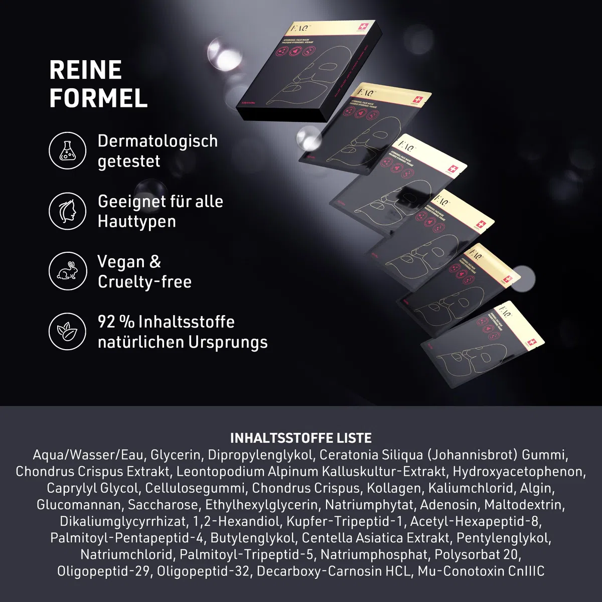 FAQ Glass Skin Kollagen Maske – Straffende & Feuchtigkeitsspendende Kollagen Maske für Gesichtspflege – Verfeinert Poren, reduziert Hyperpigmentierung & unterstütztLED-Behandlung (5 Stk.)