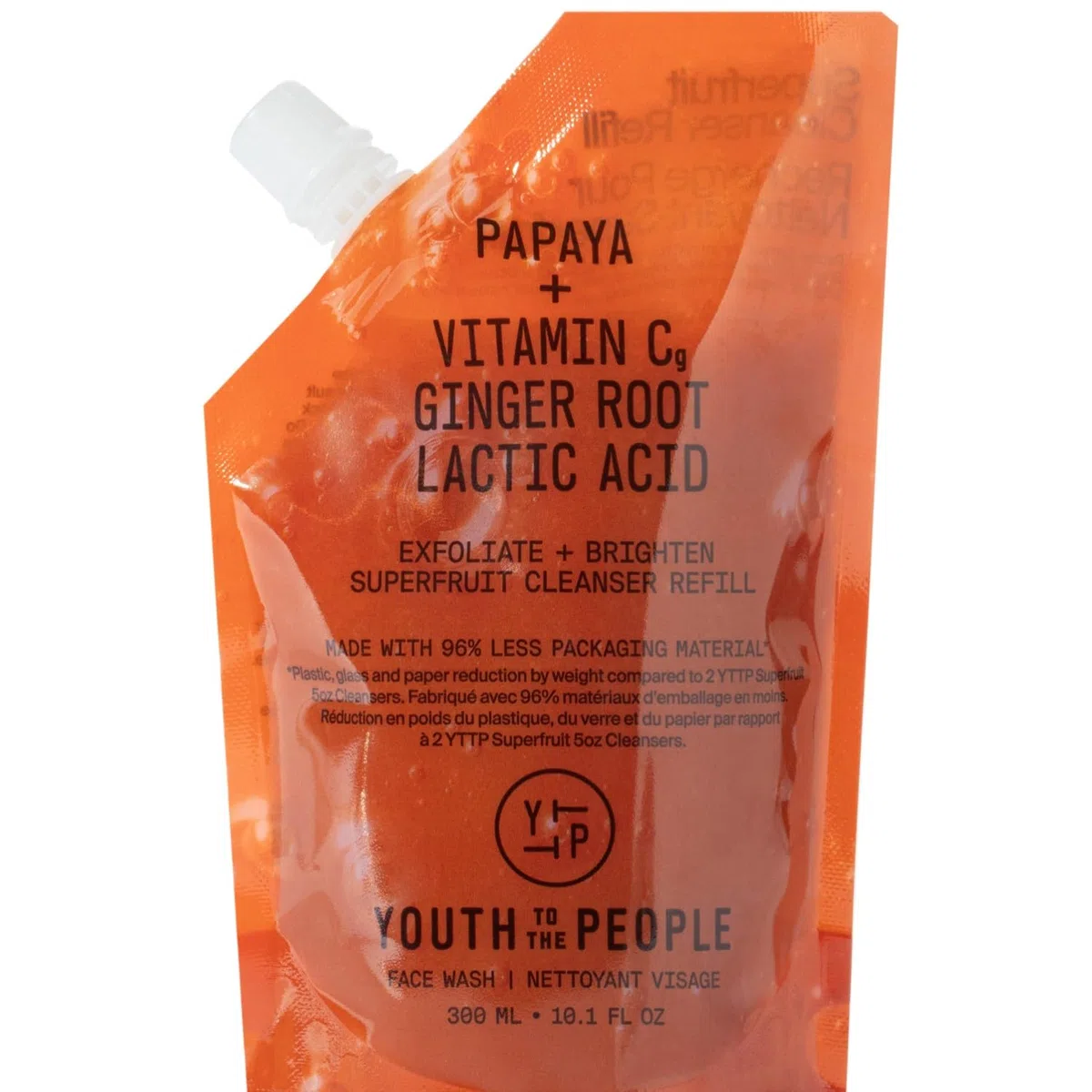 Youth To The People Superfruit Cleanser, sanfter Peeling-Gesichtsreiniger, mit Papaya und Vitamin C, beruhigender Reiniger, feuchtigkeitsspendend, schont die Hautbarriere, Make-up-Entferner