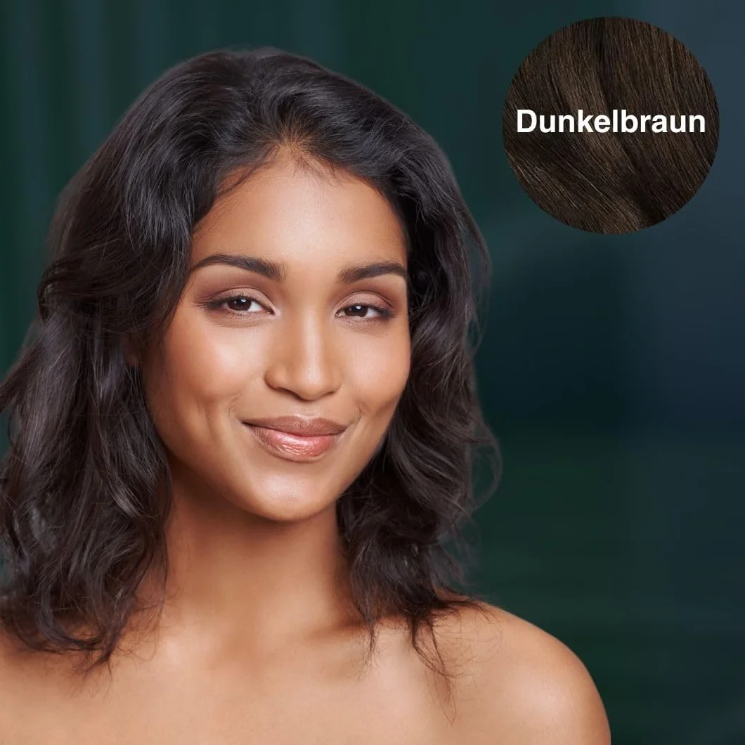 LEON MIGUEL Hair Fiber - Haarverdichtung - Premium Streuhaar/Schütthaar mit Soforteffekt bei Geheimratsecken, Haarausfall und lichtem Haar - Haarpuder | 25g (Dunkelbraun)