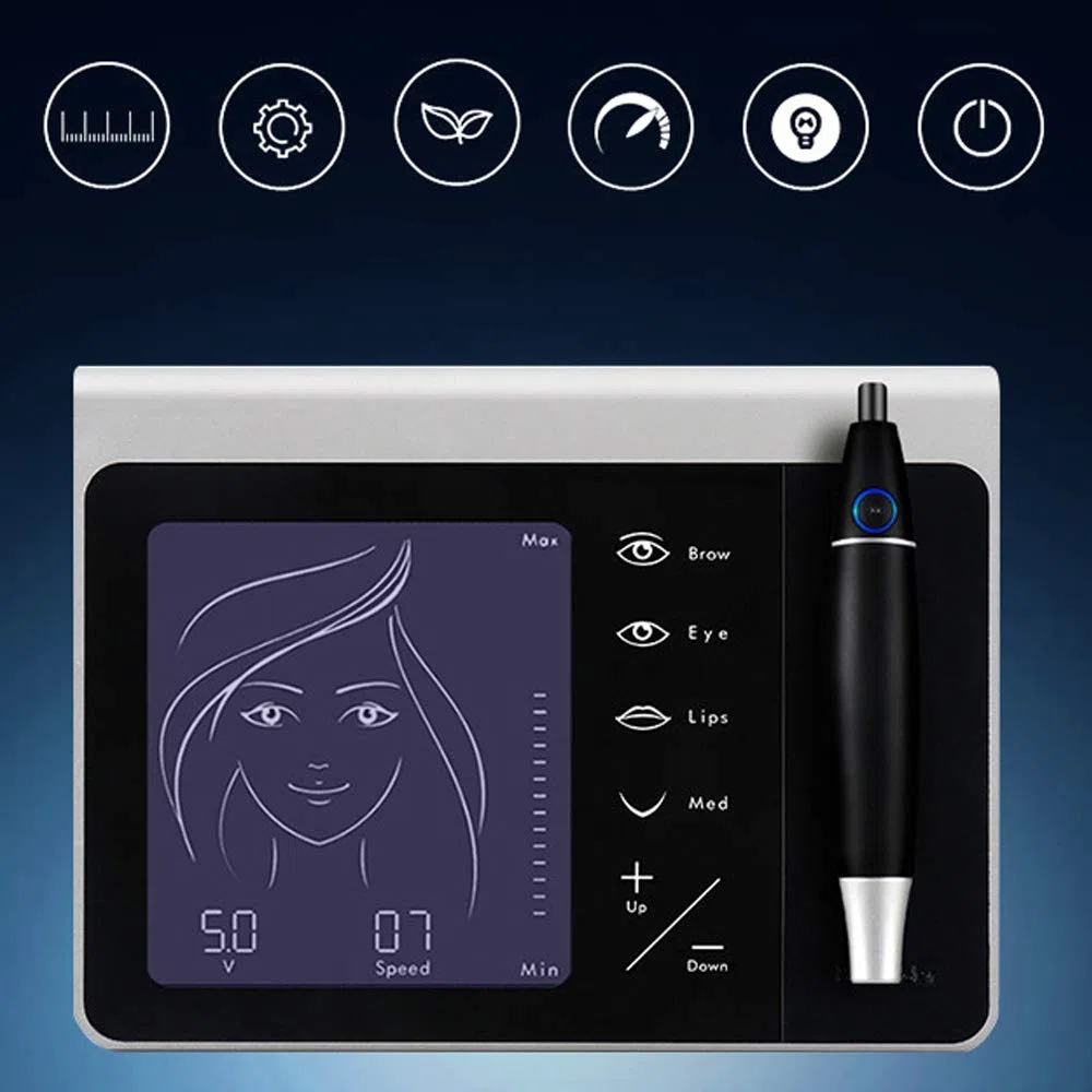 Tattoo Augenbraue Gerät Maschine Digitale Tätowiermaschine Permanent Make Up Gerät mit Tätowierstift für Lippen Augenbrauen