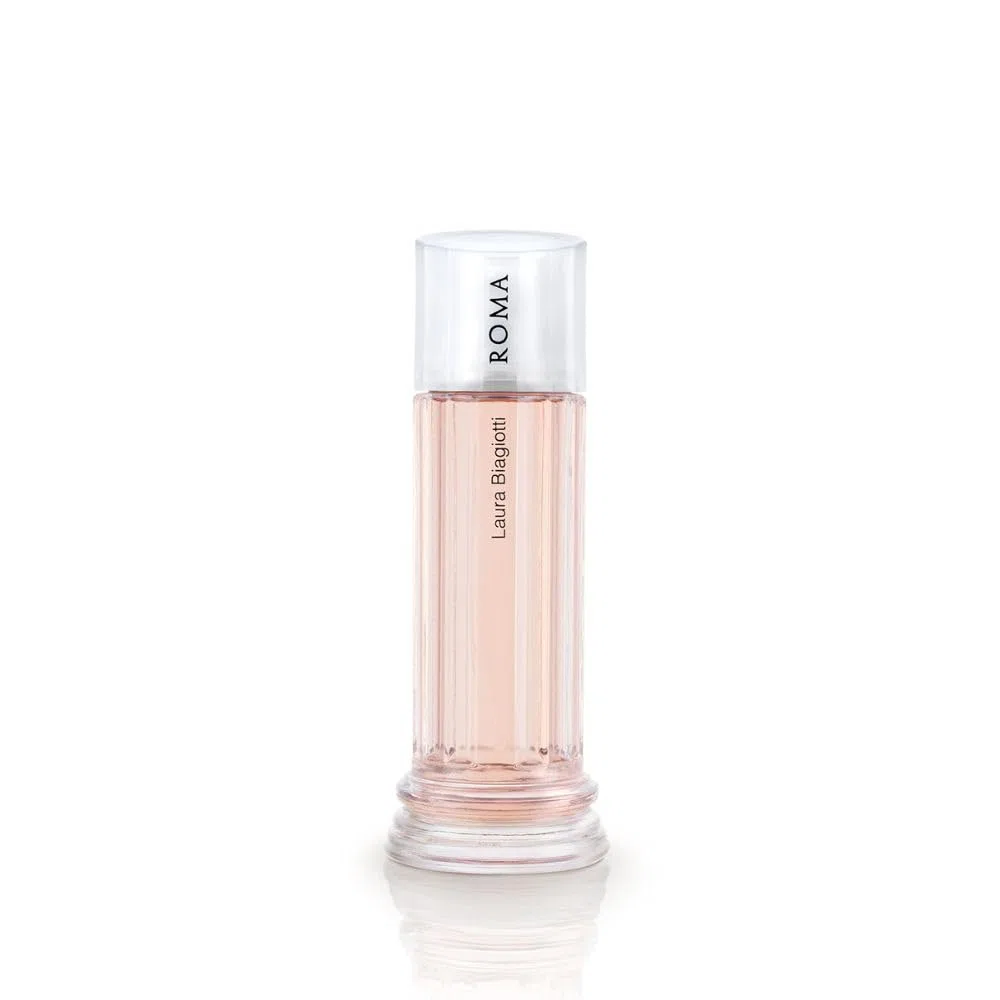 Laura Biagiotti Roma Fiori Bianchi Eau de Toilette 100 ml für Damen – blumig-holziger Duft mit orientalischen Noten – ikonischer Flakon, inspiriert von römischen dorischen Säulen