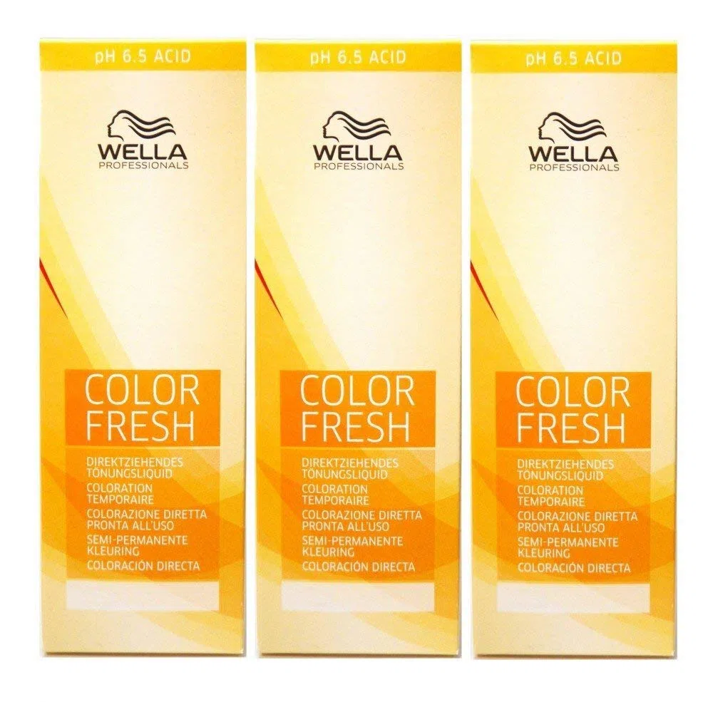 3 er Pack Wella Color Fresh Tönungsliquid 7/00 MITTELBLOND NATUR 75 ml