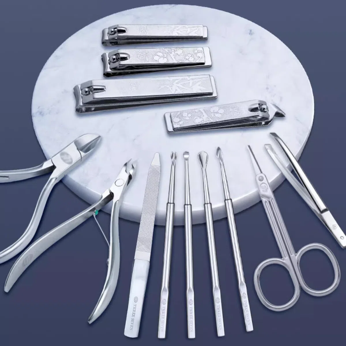 Nagelknipser Set Maniküre-Set for Männer, professionelles Nagelknipser-Set, 13-teiliges Edelstahl-Nagelpflegeset, Pediküre-Set, Herren-Pflegeset mit PU-Lederetui Maniküre Pediküre Set