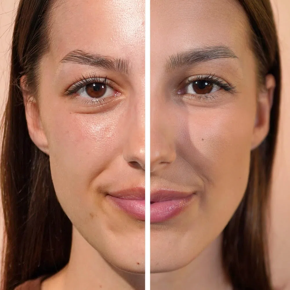 JUNGLÜCK Getöntes Serum Gesicht – Vegan | Pflegende Foundation mit Hyaluron | Gesichtsserum für einen natürlichen No-Make-Up Look mit leichter Deckkraft für einen gleichmäßigen Teint - Mittel