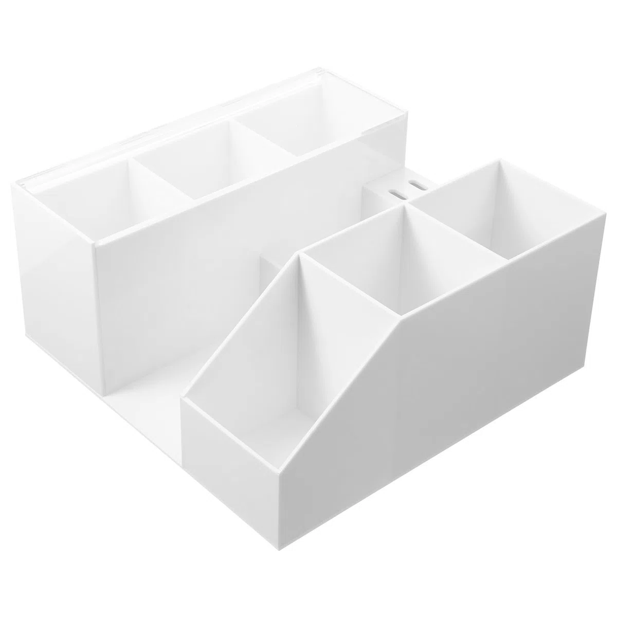 ULTECHNOVO Wimpernverlängerung Pinzettenhalter und Organizer für Kosmetikwerkzeuge Acryl Aufbewahrungsbox für Schreibtisch und Beauty Zubehör
