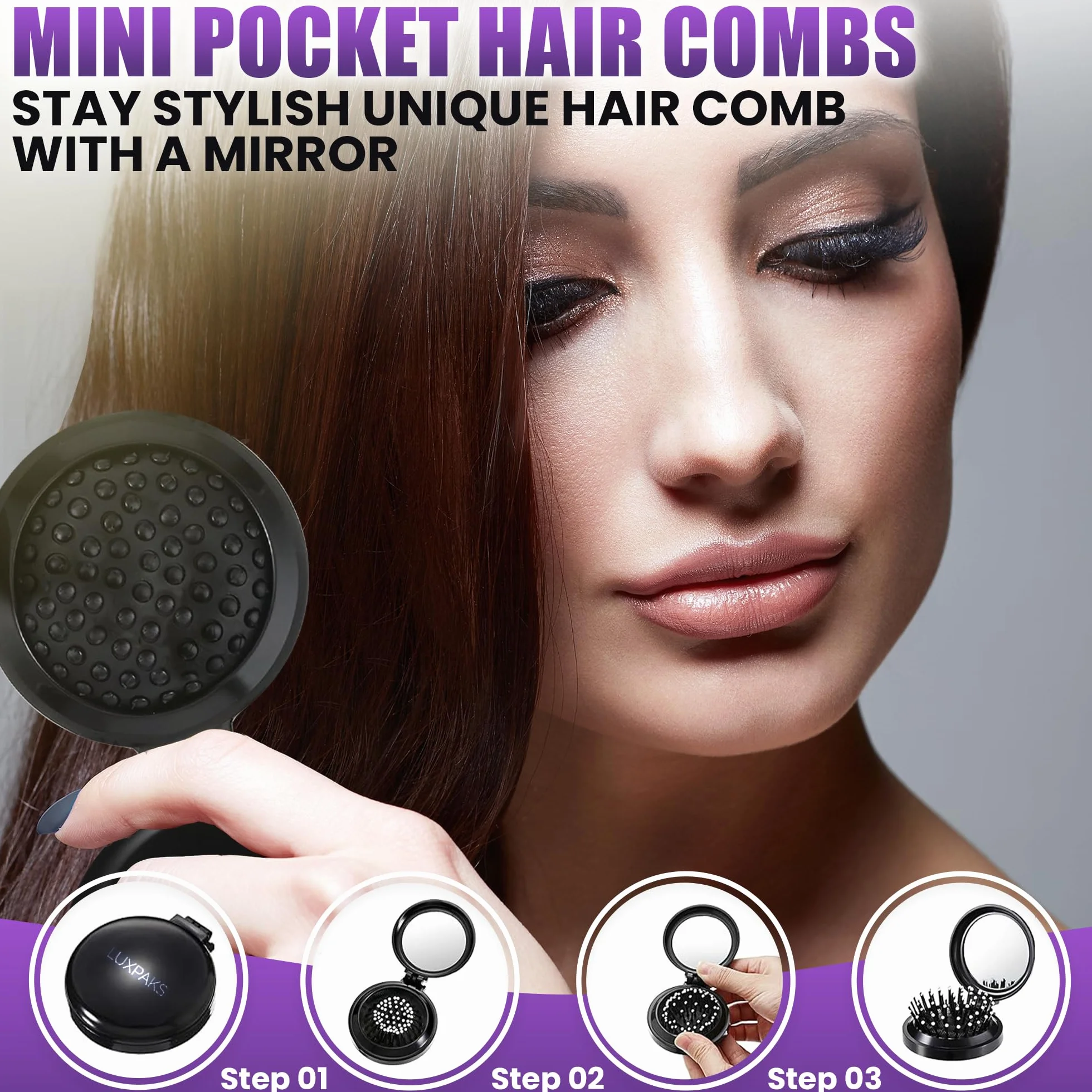 Hair Styling Set: Contains Kinki-Curli Original Curling Custard Gel Bundled with LUXPAKS Hairbrush