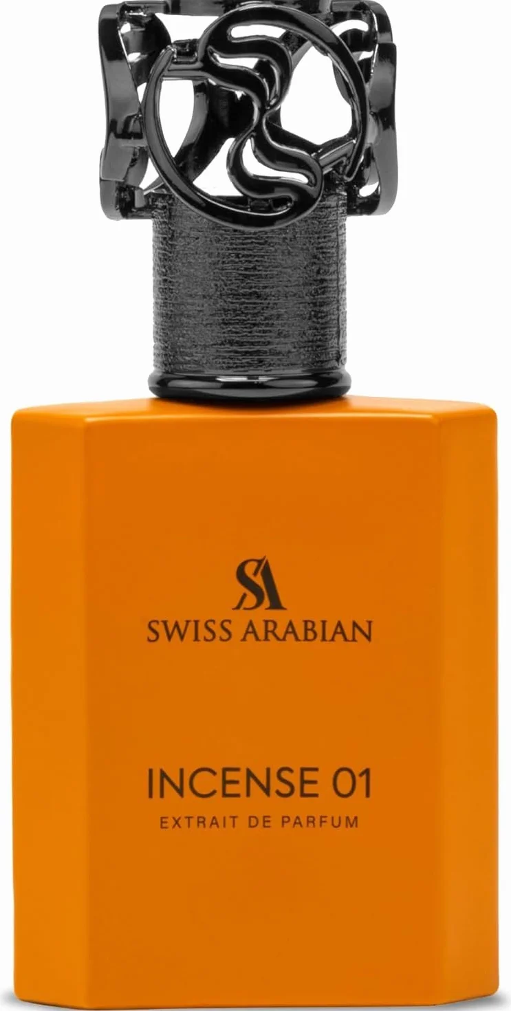 Swiss Arabian Incense 01 Extrait De Parfum Unisex 50ML - Eine Mystische Verschmelzung von Rauchigem Weihrauch, Warmen Hölzern und Würziger Eleganz - Betörend Holzig-Würziger Duft