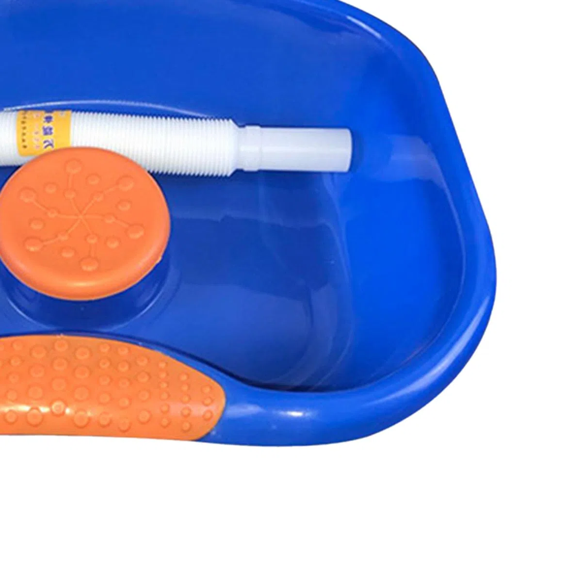 T TOOYFUL Plastik Bett Shampoo Waschbecken Haarwaschbecken Waschbad mit Schlauch, Runder Rand - Standard