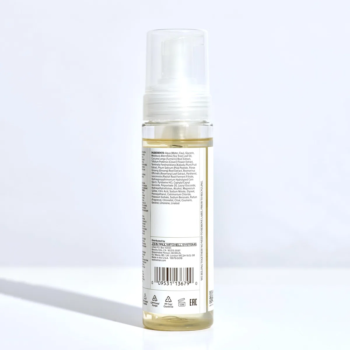Tea Tree Anti-Thinning Root Lift Foam - Schaum-Festiger für eine verbesserte Haar-Struktur, Volumen-Mousse ideal für dünner werdendes Haar - 200 ml