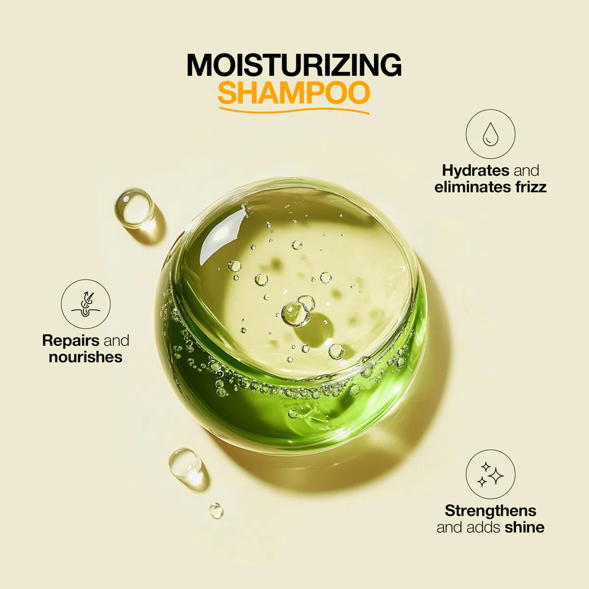 GK HAIR Global Keratin Moisturizing Shampoo (33.8 Fl Oz/1000ml) Pflegt gründlich für trockenes und geschädigtes Haar - Shampoo für Damen und Herren