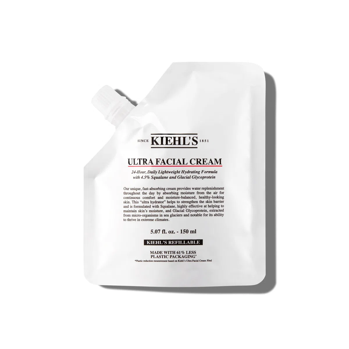 Kiehl's Ultra Facial Cream, intensiv pflegende Gesichtscreme mit Squalan für 72h Feuchtigkeit, stärkende Gesichtspflege für jeden Hauttyp und eine intakte Hautbarriere