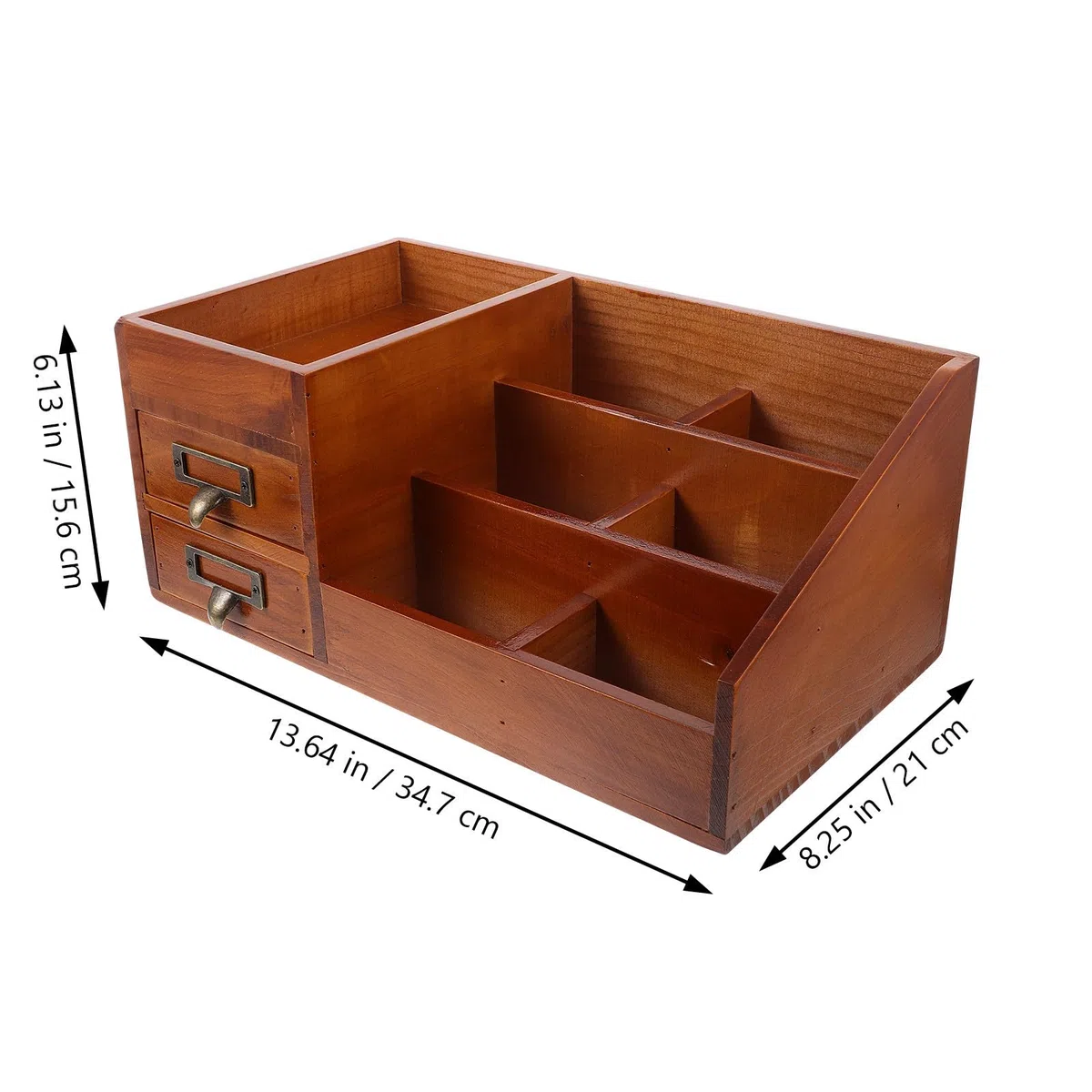 Schreibtisch Organizer mit Schubladen Aufbewahrungsfach für Kosmetik und Kleinigkeiten Dekorativer Lagerbehälter für Zuhause und Bastelbedarf