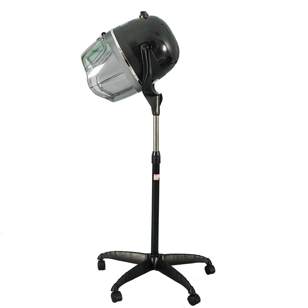 Profi Haartrockner Trockenhaube Haartrockenhaube Salon Friseur mit Höhenverstellbar Standfuß Stativ Schwarz 950 Watt