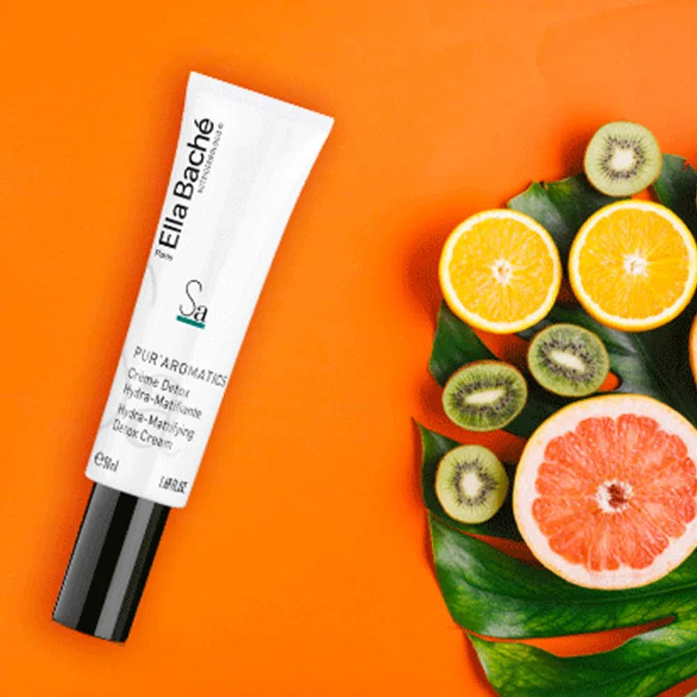 Ella Baché Pur Aromatics Mattierende Hydra-Creme 50 ml - Feuchtigkeitsspendende & verfeinernde Gesichtscreme - Glättende Gesichtspflege für einen mattierten Teint