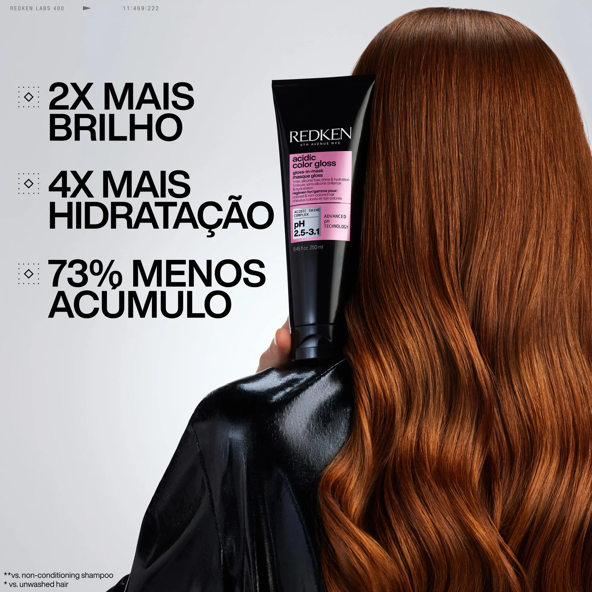 Redken Silikonfreie Haarmaske für intensive Feuchtigkeit & spiegelnden Glanz, Entfernt Rückstände und lässt das Haar strahlen, Cream-To-Gloss Technologie, Acidic Color Gloss Gloss-In-Mask